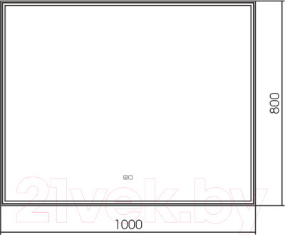 Зеркало Silver Mirrors Сантана 100x80 / LED-00002260