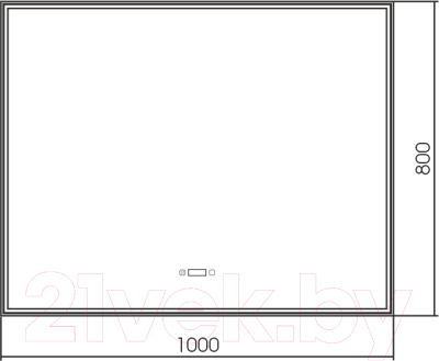 Зеркало Silver Mirrors Сантана 100x80 / LED-00002621