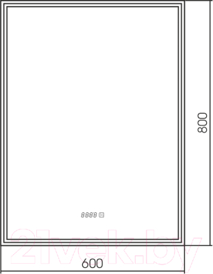 Зеркало Silver Mirrors Сантана 60x80 / LED-00002293