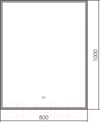 Зеркало Silver Mirrors Сантана 80x100 / LED-00002320