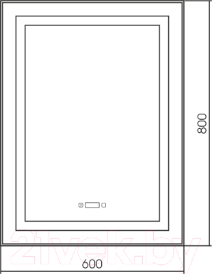 Зеркало Silver Mirrors Саурон 60x80 / LED-00002626