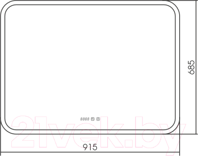 Зеркало Silver Mirrors Стив 91.5x68.5 / ФР-00001060