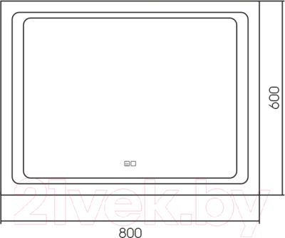 Зеркало Silver Mirrors Фортуна 80x60 / ФР-00001194