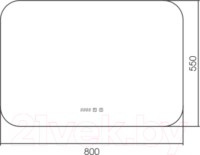 Зеркало Silver Mirrors Шампань 3 80x55 / ФР-00001025