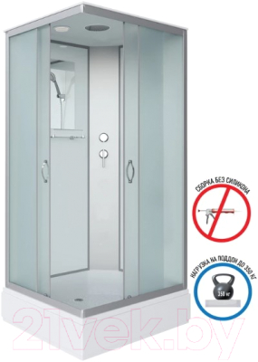 Душевая кабина Niagara NG-33084-14Q 100x80x215 (матовое стекло)