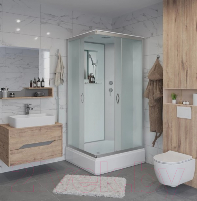 Душевая кабина Niagara NG-33084-14Q 100x80x215 (матовое стекло)