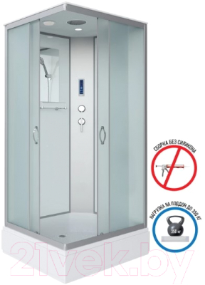 Душевая кабина Niagara NG-33084-14QP 100x80x215 (матовое стекло)