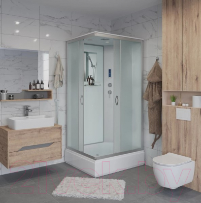 Душевая кабина Niagara NG-33084-14QP 100x80x215 (матовое стекло)