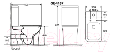 Унитаз напольный Grossman GR-4467S