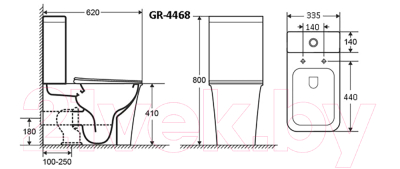 Унитаз напольный Grossman GR-4468S