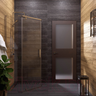 Душевой уголок Triton Дека 100x100 (хром, без поддона)