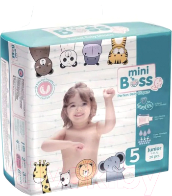 Подгузники детские Mini Boss Jumbo Junior 5 / MBJ-05 - фото