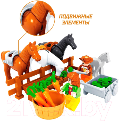 Конструктор Keyixing Конюшня / 884278