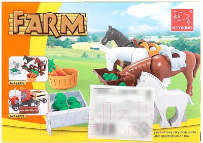 Конструктор Keyixing Конюшня / 884278