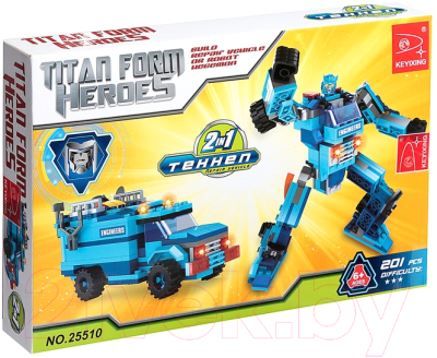 Конструктор Keyixing Капитан. Робот-трансформер / 1283683 - фото