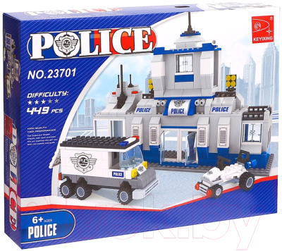 Конструктор Keyixing Полицейский участок / 576087 - фото