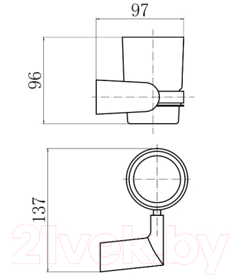 Стакан для зубной щетки и пасты Fashun A1806-7