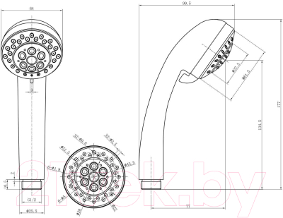 Лейка ручного душа Fashun A19-1