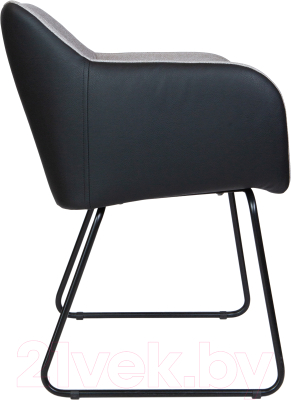 Стул Norden Bravo / BR-02-01 (серый/черная экокожа)