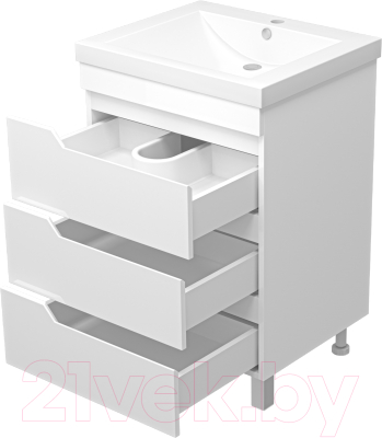 Тумба под умывальник Misty Софт 60 / П-Соф-01060-0113Я