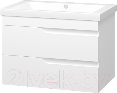 Тумба под умывальник Misty Софт 75 / П-Соф-01075-011П2Я - фото