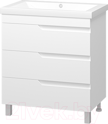 Тумба под умывальник Misty Софт 75 / П-Соф-01075-0113Я - фото