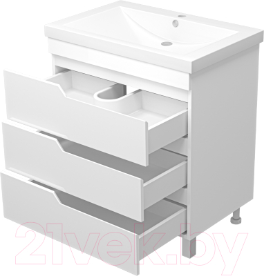 Тумба под умывальник Misty Софт 75 / П-Соф-01075-0113Я
