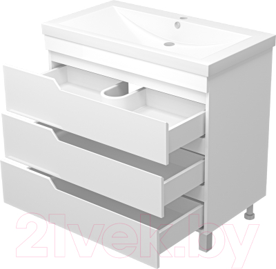 Тумба под умывальник Misty Софт 90 / П-Соф-01090-0113Я