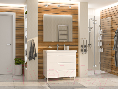 Тумба под умывальник Misty Софт 90 / П-Соф-01090-0113Я