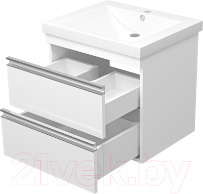 Тумба под умывальник Misty Ингрид 60 / П-Инг-01060-011П2Я
