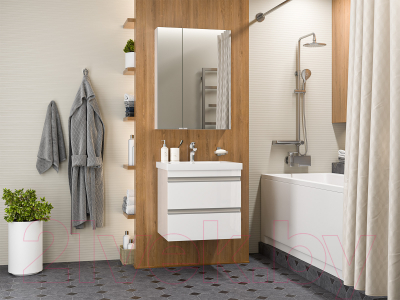 Тумба под умывальник Misty Ингрид 60 / П-Инг-01060-011П2Я