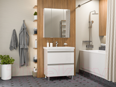 Тумба под умывальник Misty Ингрид 75 / П-Инг-01075-012Я