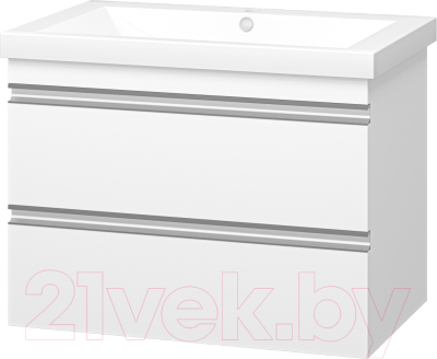 Тумба под умывальник Misty Ингрид 75 / П-Инг-01075-011П2Я - фото