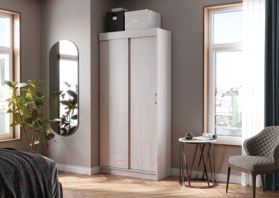 Шкаф-купе Стендмебель Евро (ясень анкор светлый)