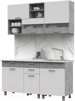 Кухонный гарнитур Стендмебель Денвер 1.6 - фото