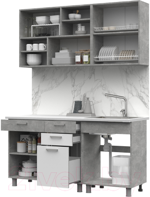 Кухонный гарнитур Стендмебель Денвер 1.6