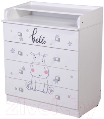 Комод пеленальный Фея 1580 Бегемотик