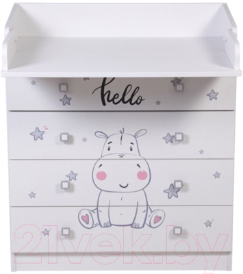 Комод пеленальный Фея 1580 Бегемотик