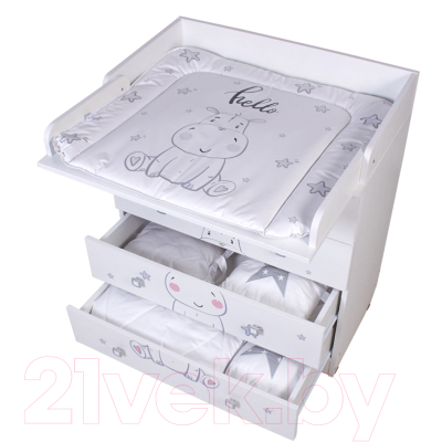 Комод пеленальный Фея 1580 Бегемотик