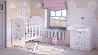 Комод пеленальный Фея 1580 Бегемотик