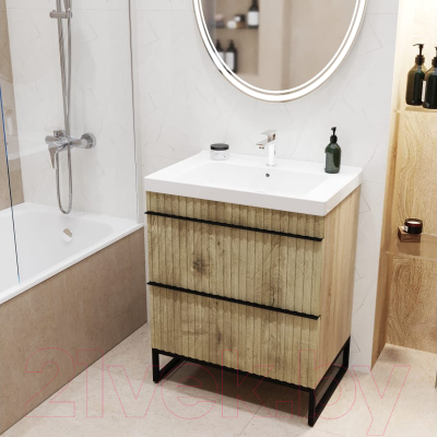 Тумба под умывальник Mixline Окленд 70 551730 (дуб мелфорд)