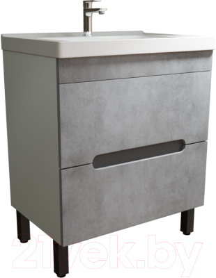 Тумба под умывальник Mixline Честер 70 551732 (бетон) - фото