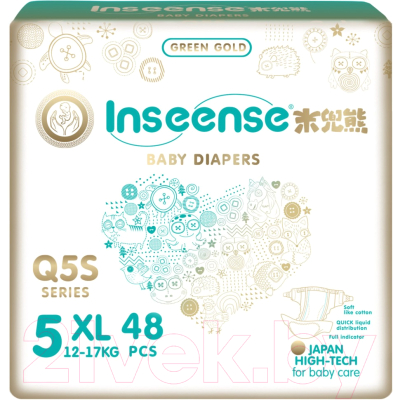 Подгузники детские Inseense Q5S XL 12-17 кг / Ins72775 - фото