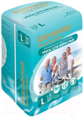 Трусы впитывающие для взрослых Inseense L / Ins10aduetL