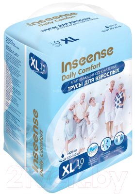 Трусы впитывающие для взрослых Inseense XL / Ins10aduetXL
