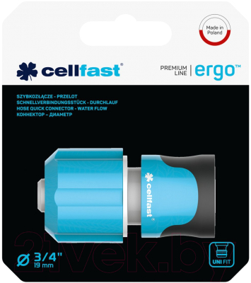 Соединитель для шланга Cellfast Ergo 3/4