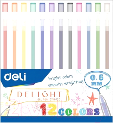 Набор гелевых ручек Deli Delight / G11912C - фото