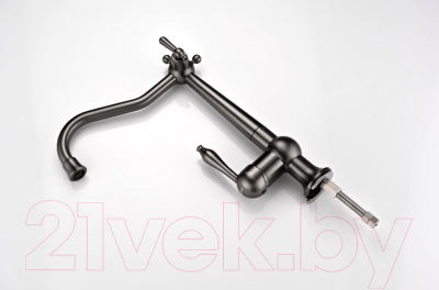 Смеситель Paulmark Retro Re213226-GM (вороненая сталь)