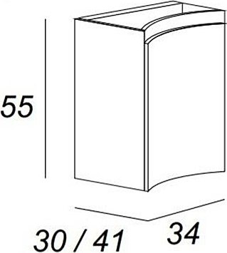 Консоль для ванной Cezares Vague 44223