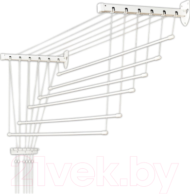 Сушилка для белья Comfort Alumin Group Euro Premium Потолочная 6 прутьев 150см Лифт - фото